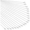 NBEADS 20 Catenella per Collana da 55cm, per Collane A Catena A Maglie in Acciaio Inossidabile da 1.6 mm 304 con Prolunga per Catena per La Creazione di Gioielli, Colore Acciaio Inossidabile