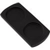 GORGECRAFT Porta Macina Pepe In Legno Vassoio Macina Sale e Pepe In Legno Porta Macina Pepe Macinini Macina Sale e Pepe Poggia per 2 macinino Portaoggetti Da Cucina Decorazioni Nero 16x7.5 cm
