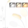 Mojimdo Lampada da Terra con Telecomando, Lampada da Lettura LED Slim a Piedi, Luce a Collo d'Oca Flessibile Regolabile Dimmerabile per Camera da Letto, Ufficio, Soggiorno per Bambini