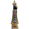 Eurofusioni Statua Madonna di Loreto Dorata e Dipinta a Mano - Madonna Nera con Bambino - H 16 cm