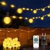NIBSHOOM Catena Luminosa Esterno, 200 LED 32M Dimmerabile Lucine da Esterno Giardino con Telecomando, 8 Modalità, IP65 Luci Giardino per Giardino Balcone, Natale, Matrimonio, Pergola