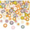 FINGERINSPIRE 144 toppe ricamate in 12 colori, 18 mm, con margherite colorate, da cucire, in cotone, a maglia, fiori, applicazioni, accessori per costumi per il fai da te