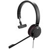 Jabra evolve 30 Uc Cuffie Stereo, Cuffie Ottimizzate per Le Uc, per Softphone Voip, con Cancellazione Passiva Del Rumore, Connessione Jack 3.5 Mm, Nero