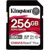 Kingston Canvas React Plus 256GB SDXC Speicherkarte UHS-II 300R/260W U3 V90 for Full HD/4K/8K - SDR2/256GB