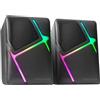 Mars Gaming MS1, Altoparlanti da Gioco 10W, sSubwoofer, 3.5mm Jack e USB, 6 Driver Audio