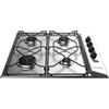 Indesit PAA 642 IX/I Piano cottura a gas, 4 fuochi, Acciaio inossidabile