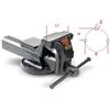 Beta 1599F 100 - Morse parallele da banco forgiate