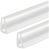 QUARKZMAN 2 Pezzi Profilo di Protezione a U, Lunghezza 4.9ft, Guarnizione in Gomma per Bordi, Adatta per Spessore di 4-5mm, (9/16 L x 5/16 A) Trasparente