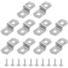 QUARKZMAN Mobile Mensola Z Forma Angolo Supporto Piastra Destra Angolo Staffa x 10pz Parete Montato Flottante Supporto Gancio Staffe, [30mmx13mm]
