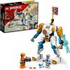 LEGO NINJAGO Zane's Power Up Mech EVO 71761,Set da gioco con giocattoli da battaglia ninja, NINJAGO Zane e una figura di serpente, kit di costruzione creativo per fan Ninja dai 6 anni in su (95 pezzi)