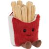 Apricot Lamb Patatine fritte alimentari di peluche per bambini, morbido e carino, per bambine e ragazzi, patatine fritte, giallo, rosso, 17 cm