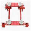 YijiaLink 1 Set RC Auto Corpo Magnetico Post in Lega di Alluminio Corpo Shell Montare Kit Colonna con Scala per 1/10 RC Drift HSP 94123 94122 Tamiya 416 417 Sakura S XI CS (Rosso)