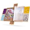 Tektalk Tavola di puzzle in legno con 6 cassetti scorrevoli colorati per un massimo di 1500 pezzi puzzle