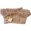 niannyyhouse Dolls Dress Up Maglione lavorato a maglia 20 cm 40 cm vestiti per bambola di peluche (marrone-40 cm)