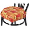 Casatessile Eldorado Cuscino Copri Sedia Rotondo con Fascia Elastica - Arancio