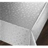 Cieffepi Home Collections COLIBRI Tovaglia in PVC Operato con disegno a rilievo (140x240 cm, Argento)