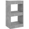 vidaXL Libreria/Divisorio Grigio Cemento 40x30x72 cm