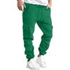Generisch Pantaloni da jogging da uomo, chiusi, con vestibilità larga, pantaloni sportivi da allenamento, da jogging, da fitness, da calcio, da calcio, da casa, da cargo, verde, S