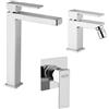 Jacuzzi Set miscelatori Jacuzzi Rubinetteria lavabo alto bidet e doccia incasso serie Twinkle