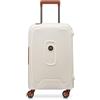 DELSEY PARIS - MONCEY - Valigia da Cabina Rigida Materiale Riciclato e Riciclabile - 55x35x25 cm - 38 L - S - Angora