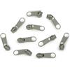 cyclingcolors 10x Cursore Cerniera Ricambio Kit di Riparazione per Cerniera Testa N°3 Cursori per Vestiti Borse Giacche Borse Valigie Jeans, polvere