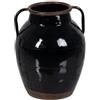 BigBuy Home Vaso nero ferro 18,5 x 18,5 x 22 cm
