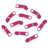 cyclingcolors 10x Cursore Cerniera Ricambio Kit di Riparazione per Cerniera Testa N°3 Cursori per Vestiti Borse Giacche Borse Valigie Jeans, rosa scuro
