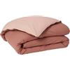 ESSIX Copripiumino Bicolore in Cotone, Buoni Giorni Scintilla, Rosa, 260 x 240 cm, Essix