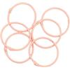 100 Pezzi Anelli Per Rilegatura Ad Anello 27 Mm – Plastica Morbida, 6 Colori, Per Documenti, Album, Scrapbooking, Portachiavi