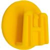 4R Quattroerre.it 1737 Clip per Telepedaggio Sistema di Fissaggio Removibile, Round, 2 pezzi, 3 cm, Giallo