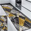 HUAXIQUE Tappeto Moderno Salotto Pelo Corto Moderno Antiscivolo Lavabile Antimacchia Multicolore per Soggiorno Camera Da Letto Sala Da Pranzo Foyer 60x300cm Stile L