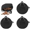DEANKEJI 4 Pezzi Porta Premietti per Cani Piccoli, Porta Premi Cani, Tessuto Oxford Sacchetto Addestramento Cani, con Passante Triangolare, per Trasportare Dolcetti per Cani (Nero)