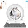 GESEILAY Lettiera Automatica per Gatti 65L Lettiera Gatto Autopulente Elettrica Sabbiera Gatto per 1-8KG Gatti (Type B)