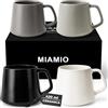 MIAMIO - Set di Tazze da Caffè (Set di 4) / Grandi Tazze in Ceramica (420 ml) - Tazza per Cappuccino, Tè, Espresso - Adatto al Microonde e alla Lavastoviglie - Collezione Luxe (Pastello classico)