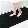 Homaxy zerbino Ingresso casa 40 x 60 cm, Antiscivolo e Essorbente zerbino, Tappeto Entrata Interno Resistente Sporco, Morbido e Lavabile Zerbino da Interni per Interno, nero