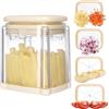 Navaris Taglia Verdure Manuale - Affetta Verdure con 4 Lame Intercambiabili - Tagliaverdure a Cubetti e Carote alla Julienne - Taglia Mela e Frutta - per Patate a Bastoncino
