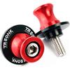 TREONK Supporti per Forcellone Posteriore - M6 Supporti Cavalletto Alluminio Coppia di Nottolini Alza Moto per MT09 2013-2024 MT-10 2016-2024 MT125 2015-2017 YZF R3 2015-2024 YZF R25 YZFR7 YZF-R9 MT25