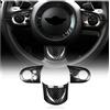 KUNGKIC Carbon Fibre auto volante pulsante adesivo Compatible with Mini Cooper R55 Clubman R56 R57 accessori