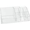 MIK funshopping Organizzatore cosmetico per trucchi, scatola di assortimento per prodotti di bellezza, trasparente (17,3 x 9,4 x 6,6 cm)