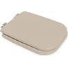 Inbagno Coprivaso wc water sedile Conca Ideal Standard, modello Compatibile Dedicato, cerniere metallo cromo (Champagne)