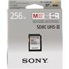 Sony SFG2M Memoria SD-XC 256 GB Serie M, Lettura 277 MB/s, Scrittura 150 MB/s