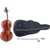 GEWA Violoncello GEWA, set di violoncelli serie Ideale VC2-1/2 pronto per l'uso, con borsa, arco in carbonio, corde Larsen Aurora