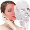 Elitzia 7 Colori LED Fotone Facciale E Collo Dispositivo Di Ringiovanimento Della Pelle Anti-Aging Rughe Rimuovere La Cura Del Viso Maschera Elitzia ET110F