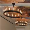 FontanaArte Chandelier lampada a sospensione, E14, F549180250NBNE, Chandelier [Lampade per Interni > Lampadari]