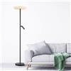 BANKAMP CIELO lampada da terra, LED con braccio lampada da lettura, 6144/2-39, Cielo [Lampade per Interni > Lampade a piantana]