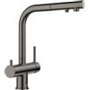 Blanco Fontas rubinetto da cucina per sistema di filtraggio, orientabile, estraibile, 527737, Fontas dark steel satin [Rubinetti da cucina con sistema di acqua potabile > Rubinetti per acqua potabile per filtro]