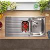 Blanco Lantos II lavello da cucina, 526628, 6 S-IF Lantos II acciaio inox satinato lucido [Lavelli da Cucina > per Base Sottolavello a partire da 60 cm]