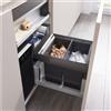 Blanco Select II sistema separazione rifiuti, per mobile da 60 cm, 527854, 40/2 Combi Select II nero/antracite [Portarifiuti > Portarifiuti]