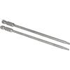QUARKZMAN 150mm Lungo 1/4 Esagonale Gambo T10 & T15 Magnetico Torx Sicurezza Cacciavite Punta Set,2pz