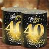Moorle 12 lanterne da tavolo per 40 compleanno, decorazione per 40 anni, decorazione da tavolo per compleanno, 40 anni, decorazione per candeline o candele